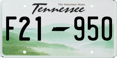 TN license plate F2195O