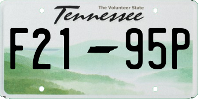 TN license plate F2195P