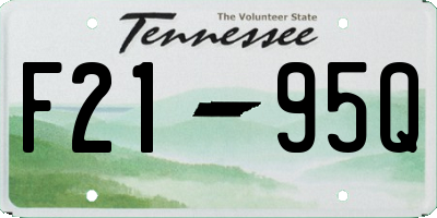TN license plate F2195Q
