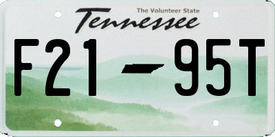 TN license plate F2195T