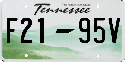 TN license plate F2195V