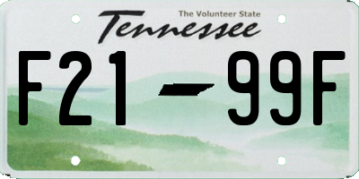 TN license plate F2199F
