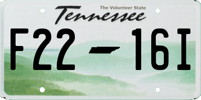 TN license plate F2216I