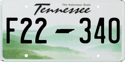 TN license plate F2234O