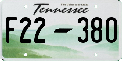 TN license plate F2238O