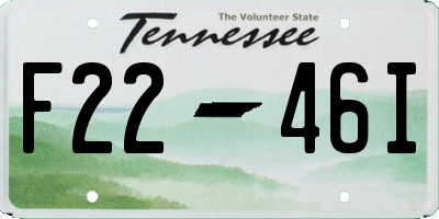 TN license plate F2246I