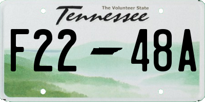 TN license plate F2248A
