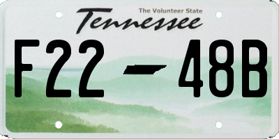 TN license plate F2248B