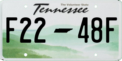 TN license plate F2248F