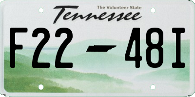TN license plate F2248I
