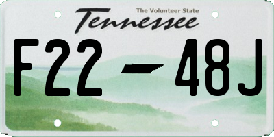 TN license plate F2248J