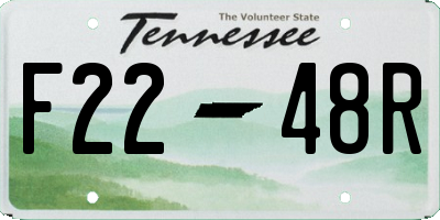 TN license plate F2248R