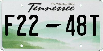 TN license plate F2248T
