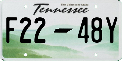 TN license plate F2248Y