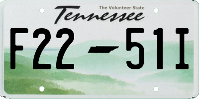 TN license plate F2251I