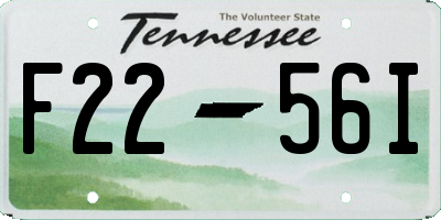 TN license plate F2256I