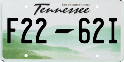 TN license plate F2262I