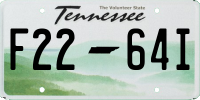 TN license plate F2264I
