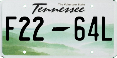 TN license plate F2264L
