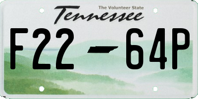 TN license plate F2264P