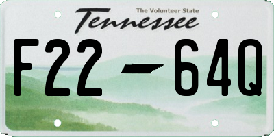 TN license plate F2264Q