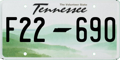 TN license plate F2269O