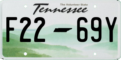 TN license plate F2269Y