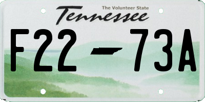 TN license plate F2273A