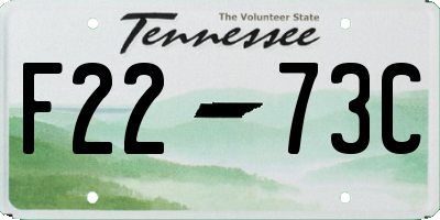 TN license plate F2273C