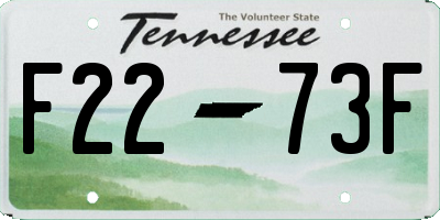 TN license plate F2273F
