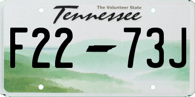 TN license plate F2273J