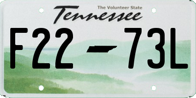 TN license plate F2273L