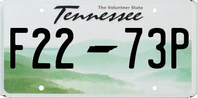 TN license plate F2273P