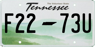 TN license plate F2273U