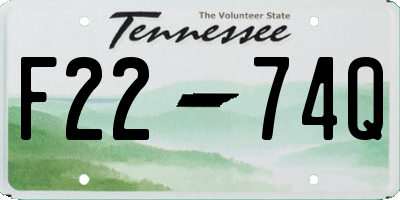 TN license plate F2274Q