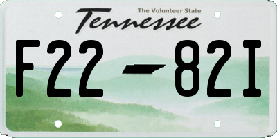 TN license plate F2282I