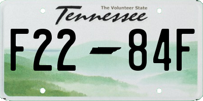 TN license plate F2284F