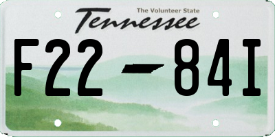 TN license plate F2284I