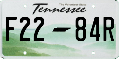 TN license plate F2284R
