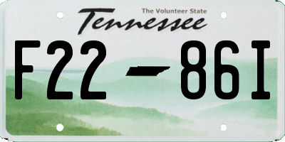 TN license plate F2286I