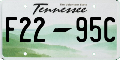TN license plate F2295C