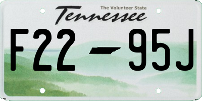 TN license plate F2295J