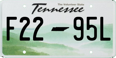 TN license plate F2295L