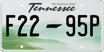 TN license plate F2295P