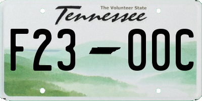 TN license plate F2300C