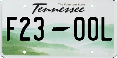 TN license plate F2300L