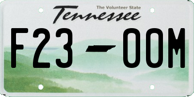 TN license plate F2300M