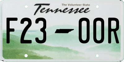 TN license plate F2300R