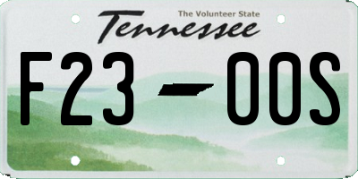 TN license plate F2300S