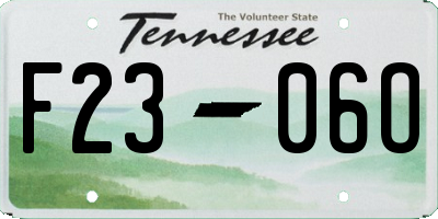 TN license plate F2306O